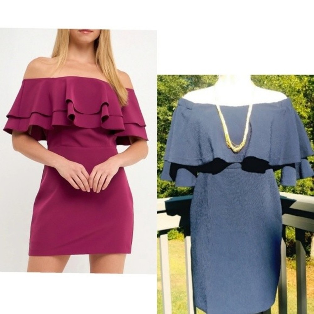 Endless Rose by Anthropologie Off Shoulder Dress - Picture 1 of 11